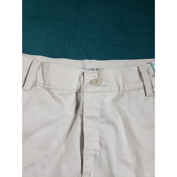 Lee Pants Size 18 Short Womens Beige Stretch Chino Khaki Relaxed Straight NWT - Picture 10 of 16
